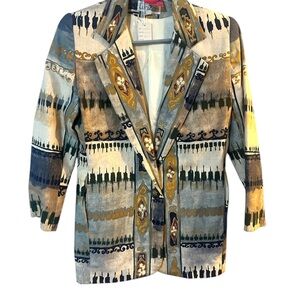 Multicolor Patterned Women's Jacket
